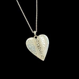 Brighton Silver Mingle Adore Heart Necklace